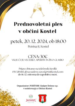 Prednovoletni ples - letak